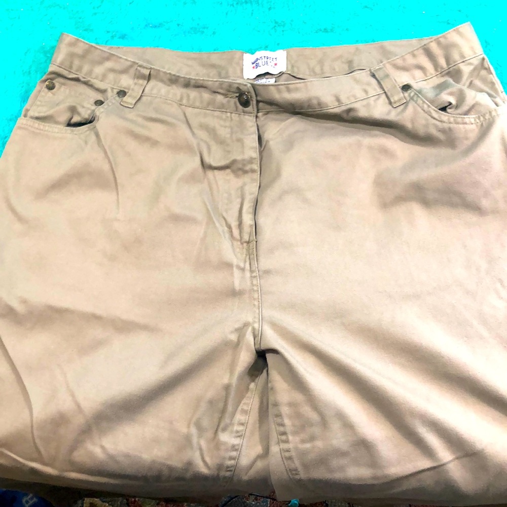 Mainstreet Blues khaki pants size 20